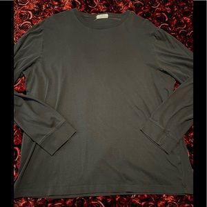 Men’s J. Crew Broken In Dark Gray Long Sleeve Tee Shirt Size Large